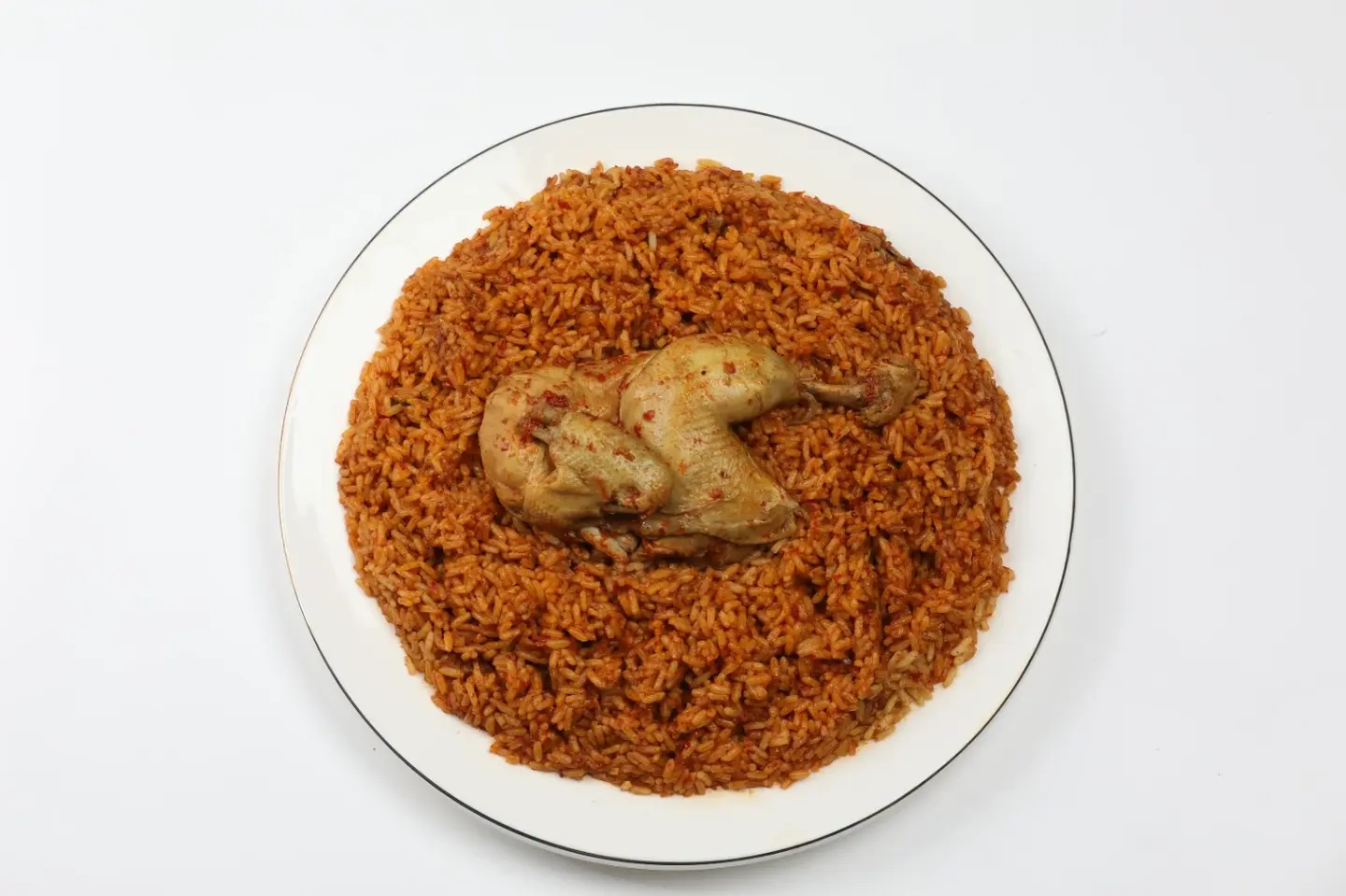 دجاج كبسة بر احمر