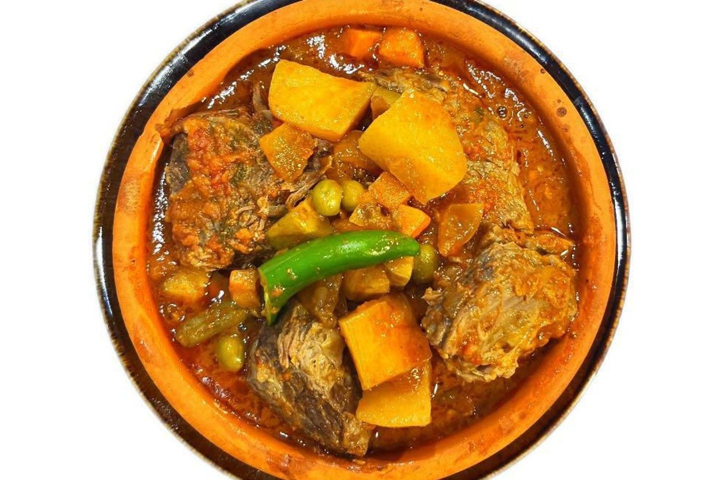 Peas With Meat Tagine