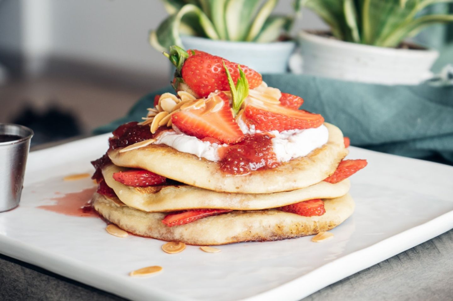 Strawberry And Cream Pancake