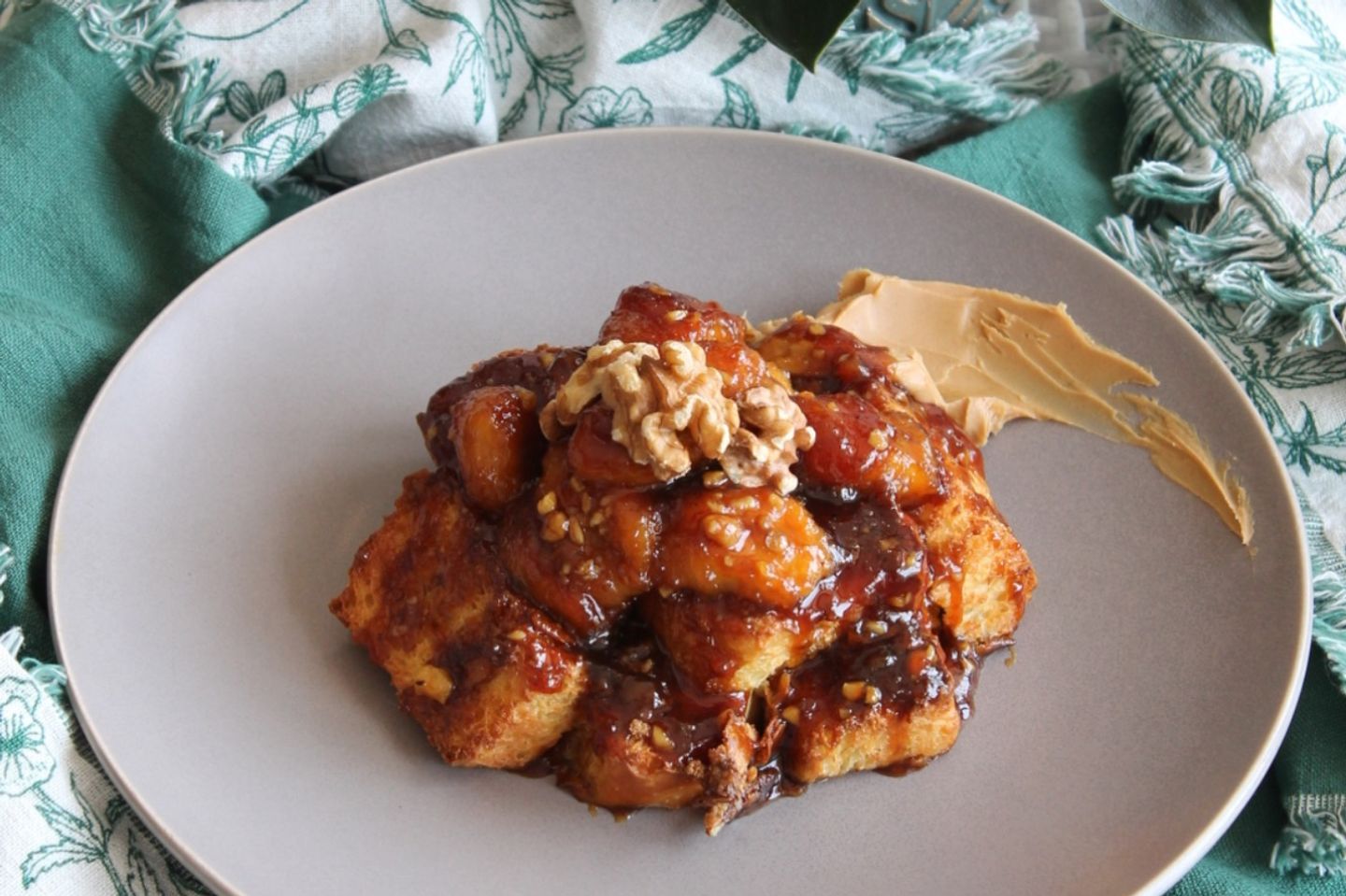 Banana Peanut Putter French Toast