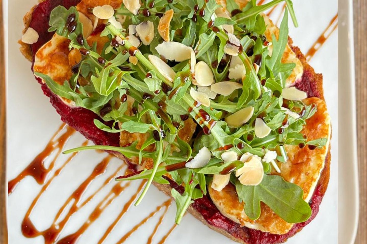 Halloumi Beetroot Tartine