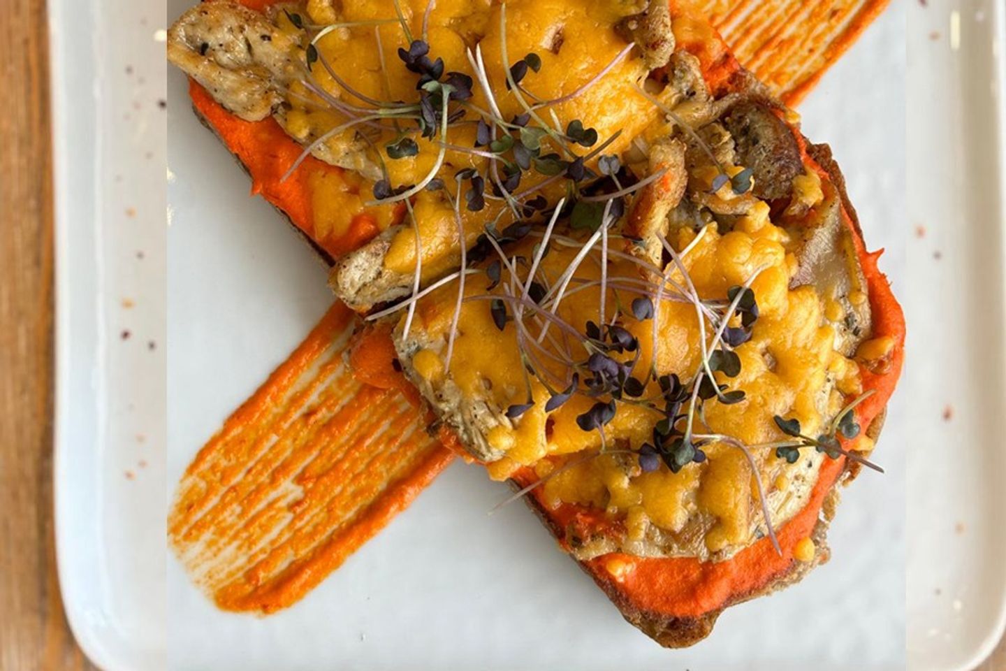 Chicken Cheddar Tartine