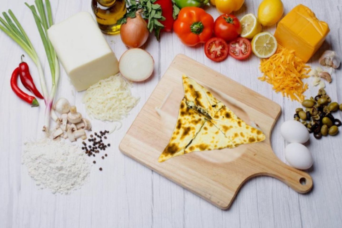فطيرة سبانخ مع الجبنة