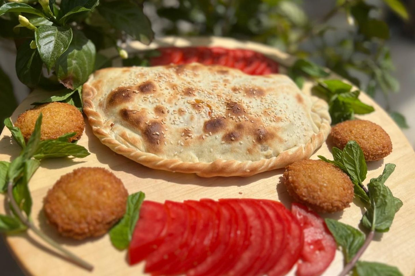 منقوشة فلافل بالجبنة