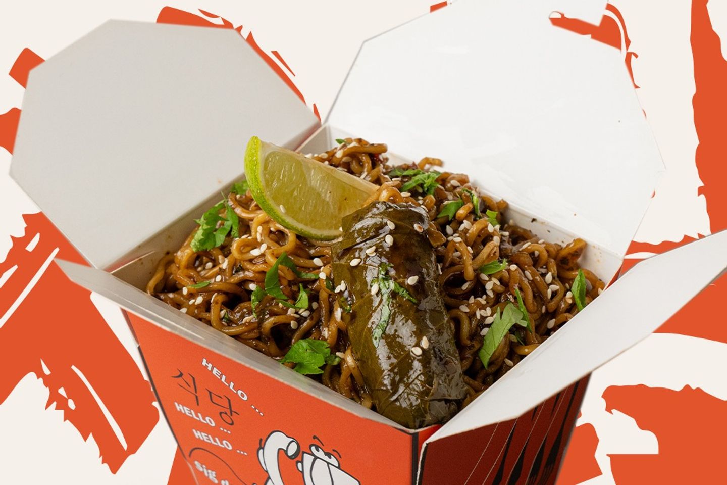Grape Leaves Noodles