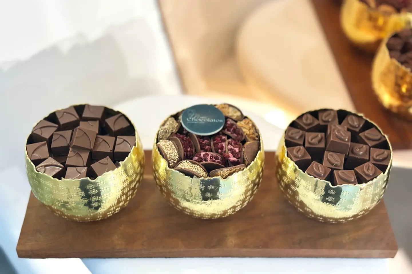 Golden Chocolate Tray