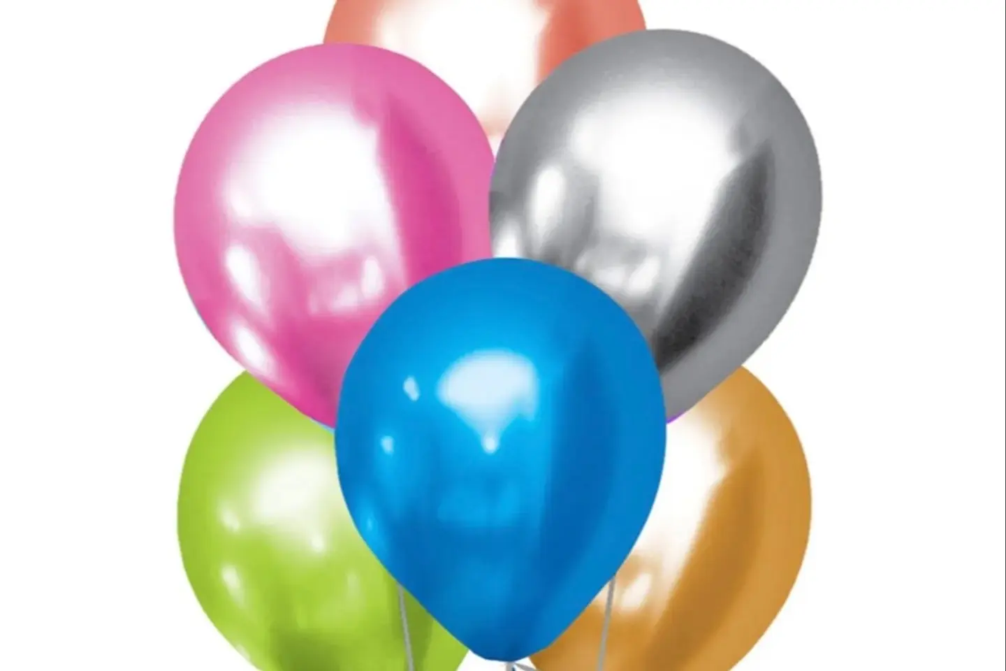 10 Colored Balloons Single Or Mixed