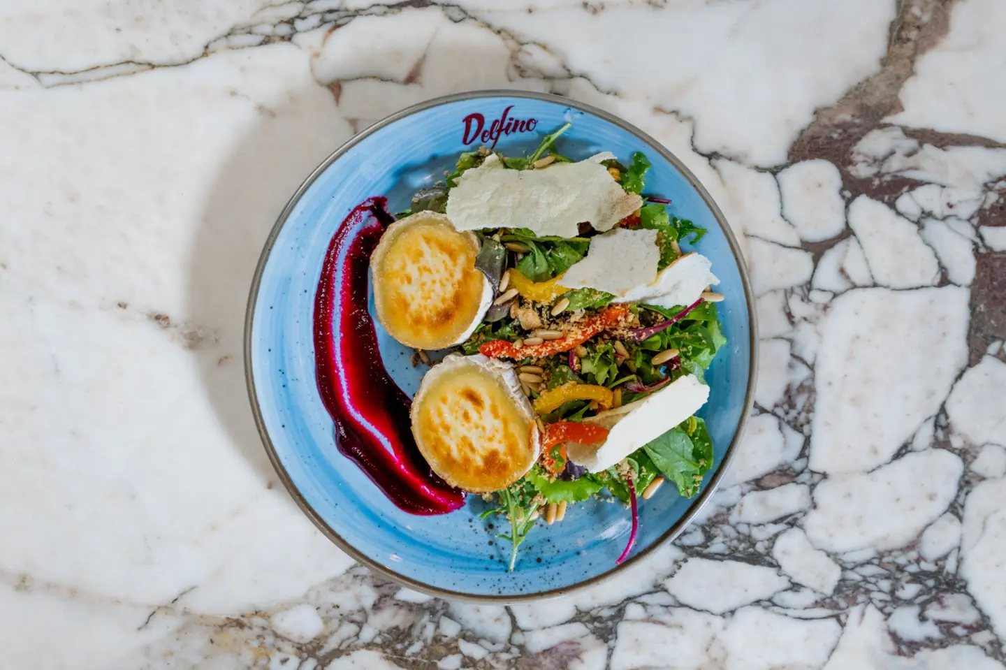 جبن الماعز المشوي