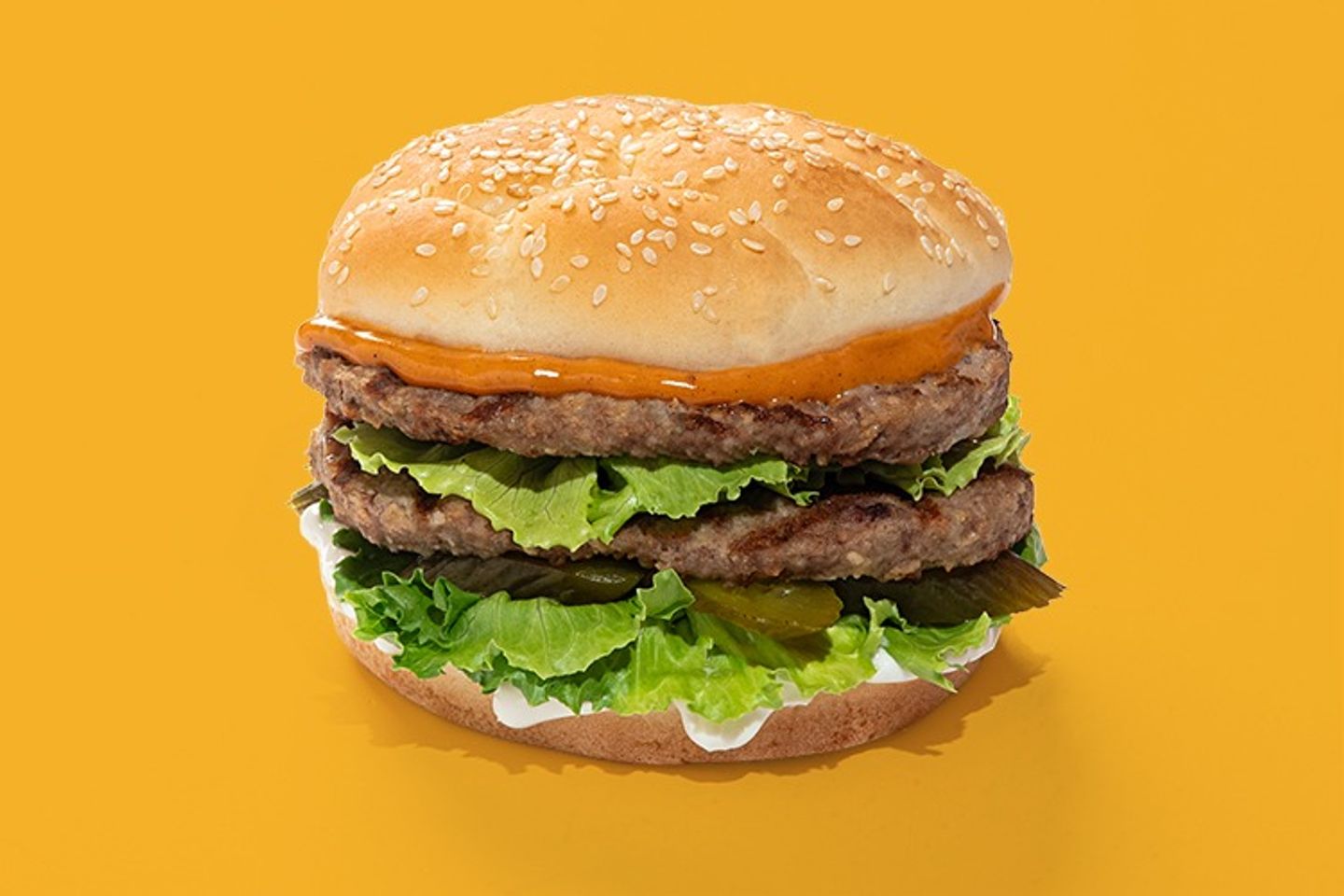 Double Beef Burger Sandwich