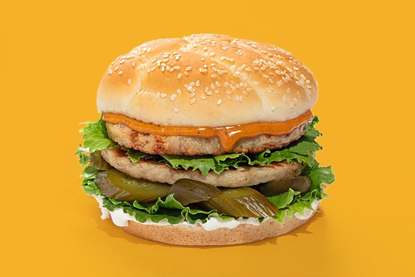 Double Chicken Burger Sandwich