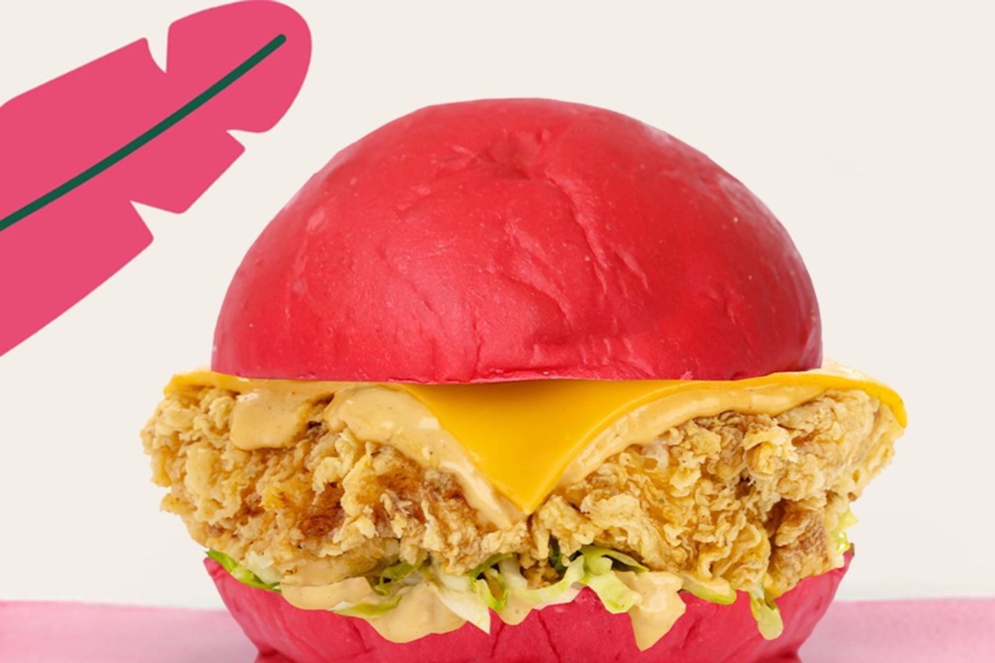Crispy Flamingo Burger