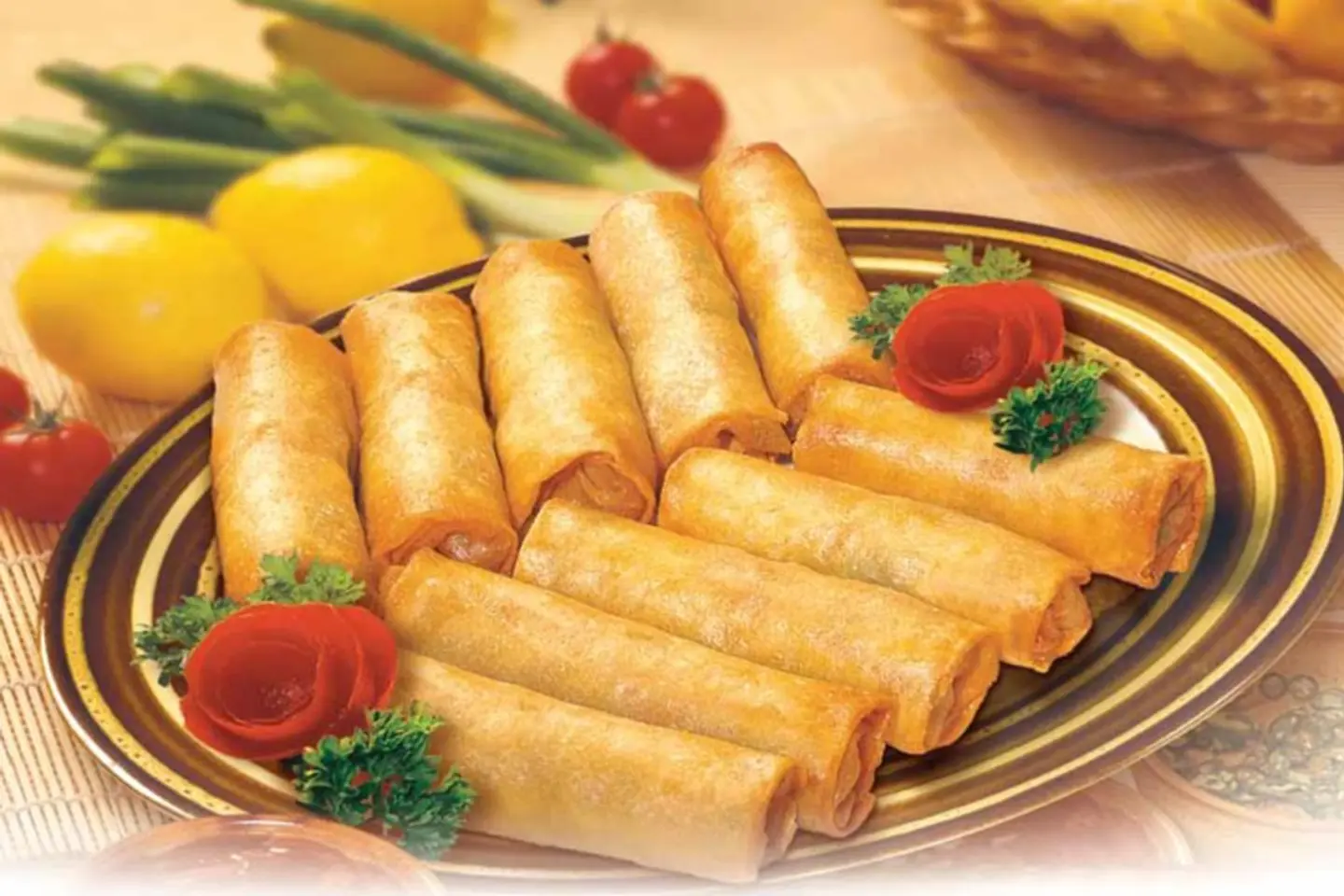 الأسبرينق رول بالدجاج
