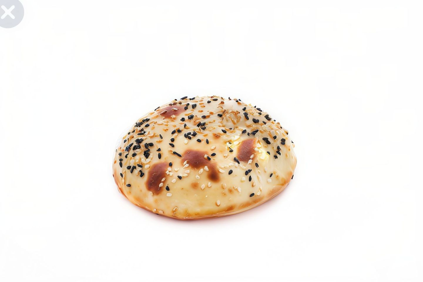 Rounded Melted Cheese