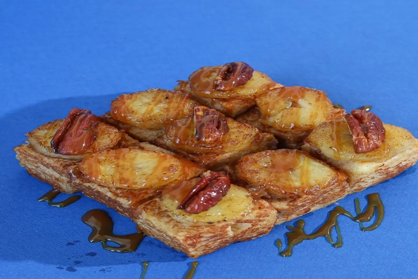 French Toast Caramelized Banana And Pecan