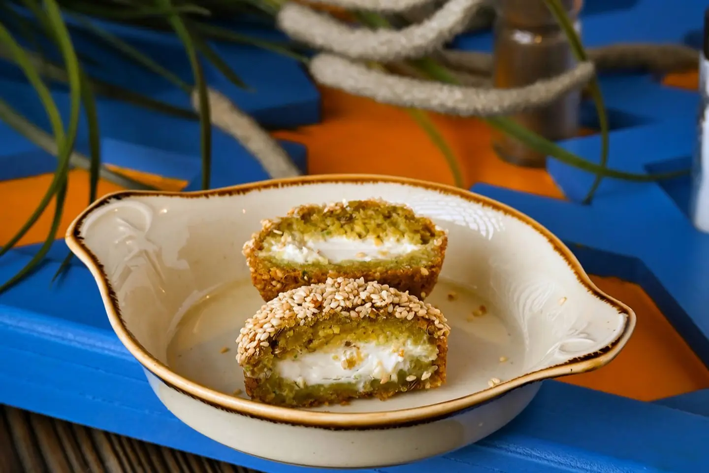Falafel Stuffed With Labneh