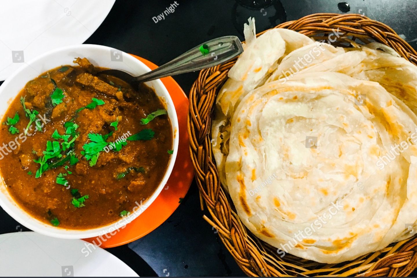 Beef Curry With Indian Porotta