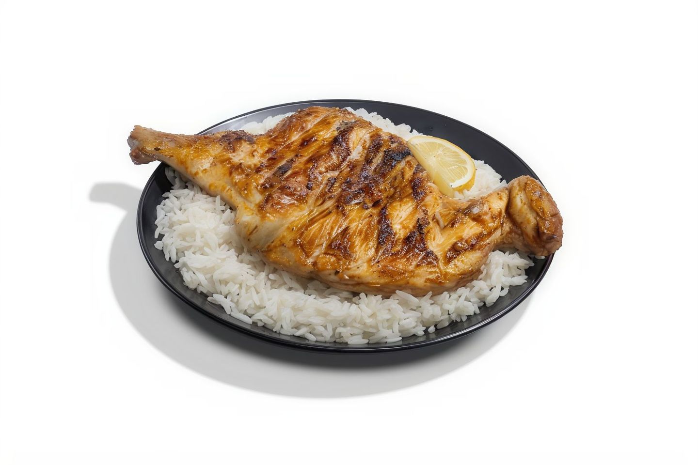 نص حبة دجاج مع الأرز