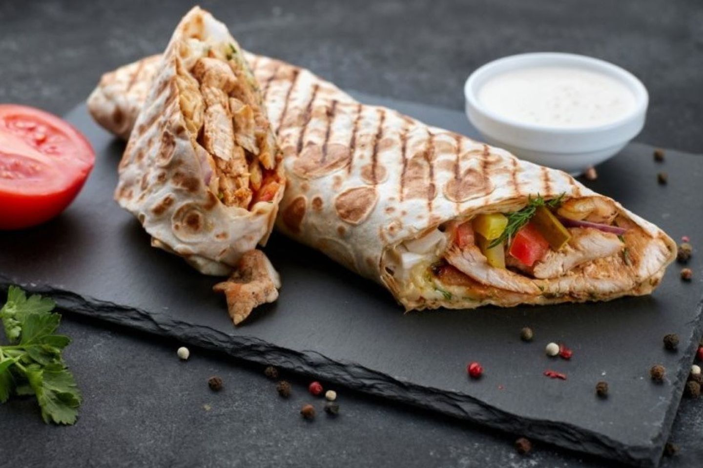 Fajita With Tortilla Bread