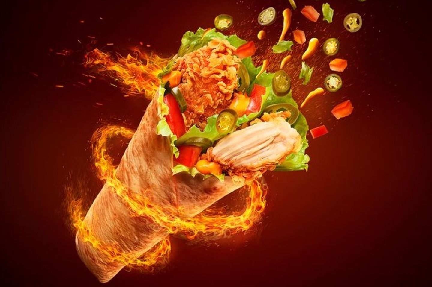 ساندوتش دجاج كبير - ساندوتش دجاج كبير