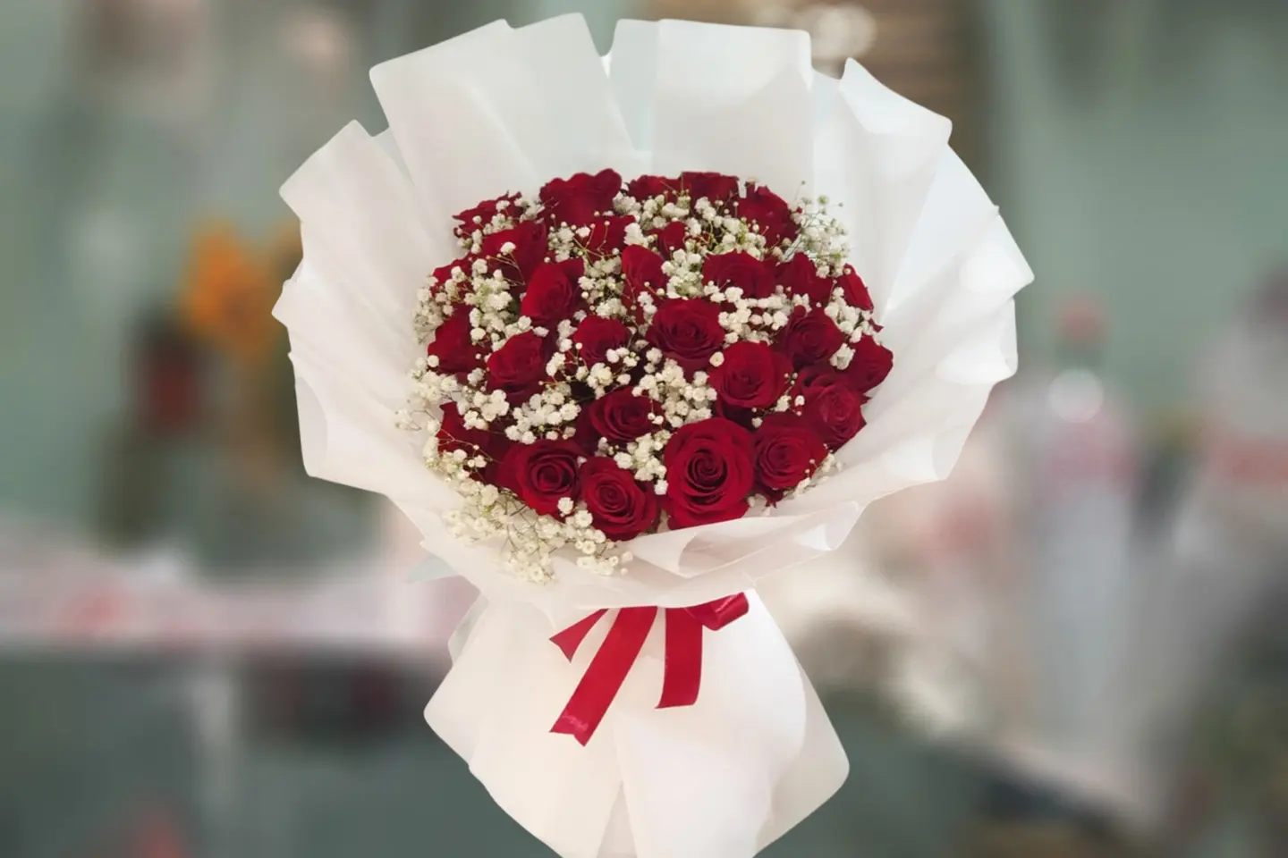 باقة عيد الحب ١٠ - مطابق للصورة