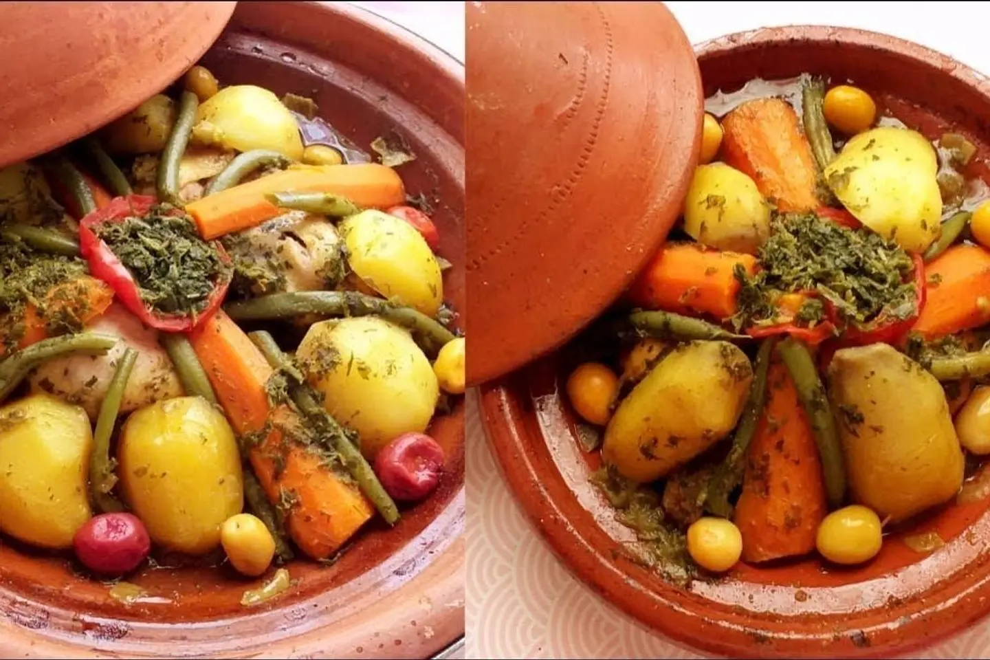 طاجن لحم خضار
