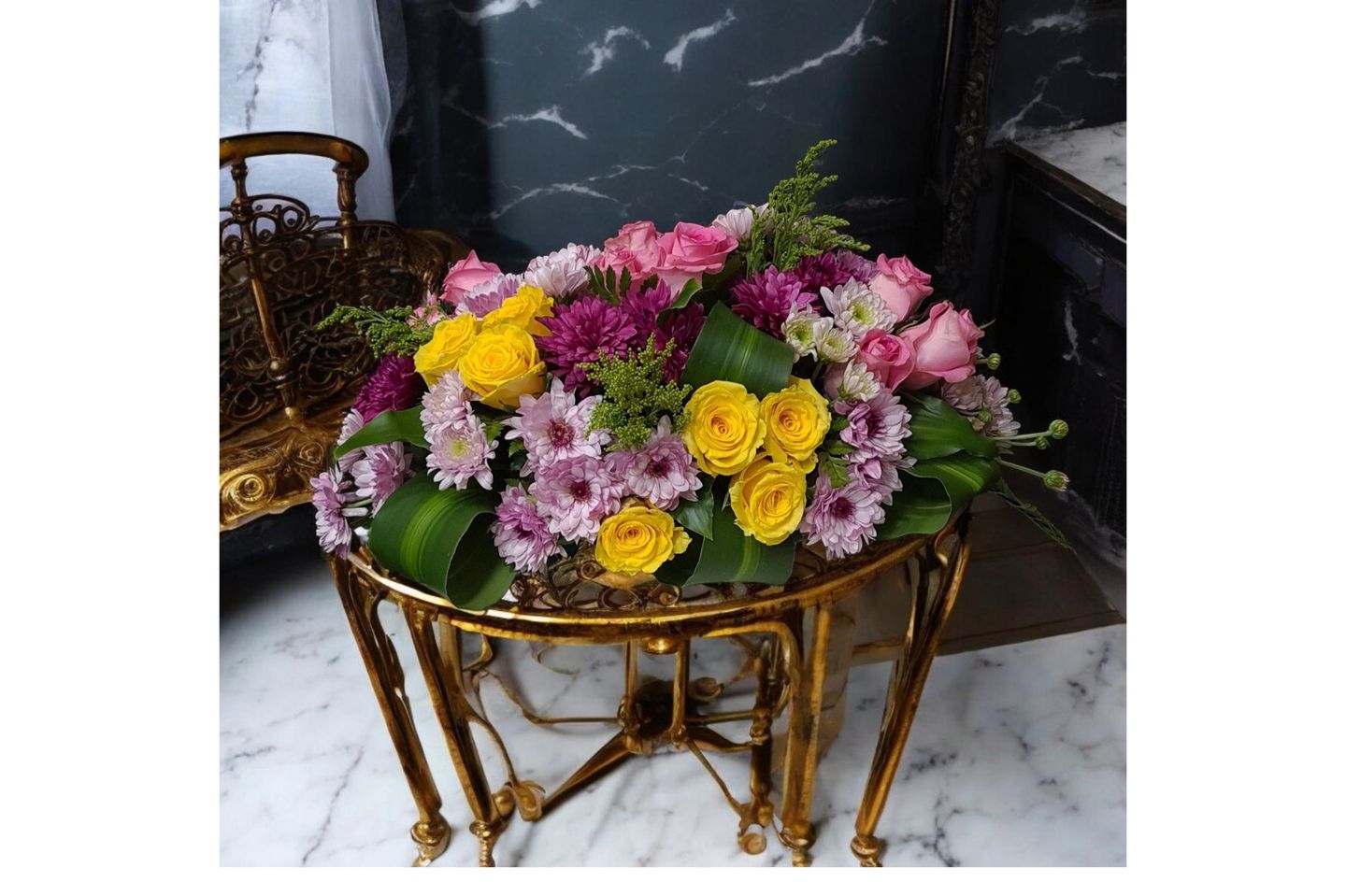 Office Bouquet With Bright Colors