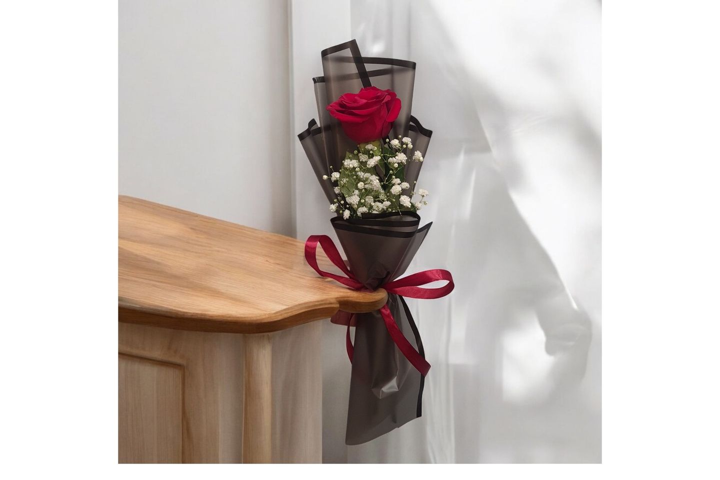 Rose And Gypsophila