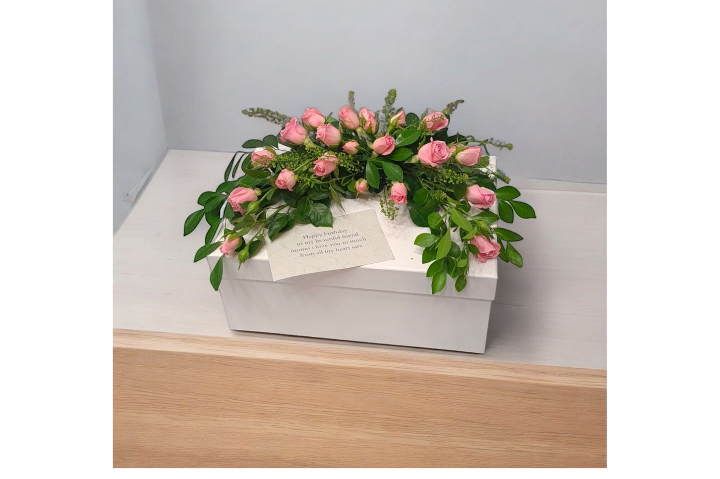 White Box With Roses
