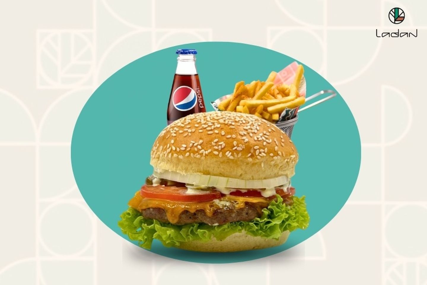 Ladan Beef Burger Meal