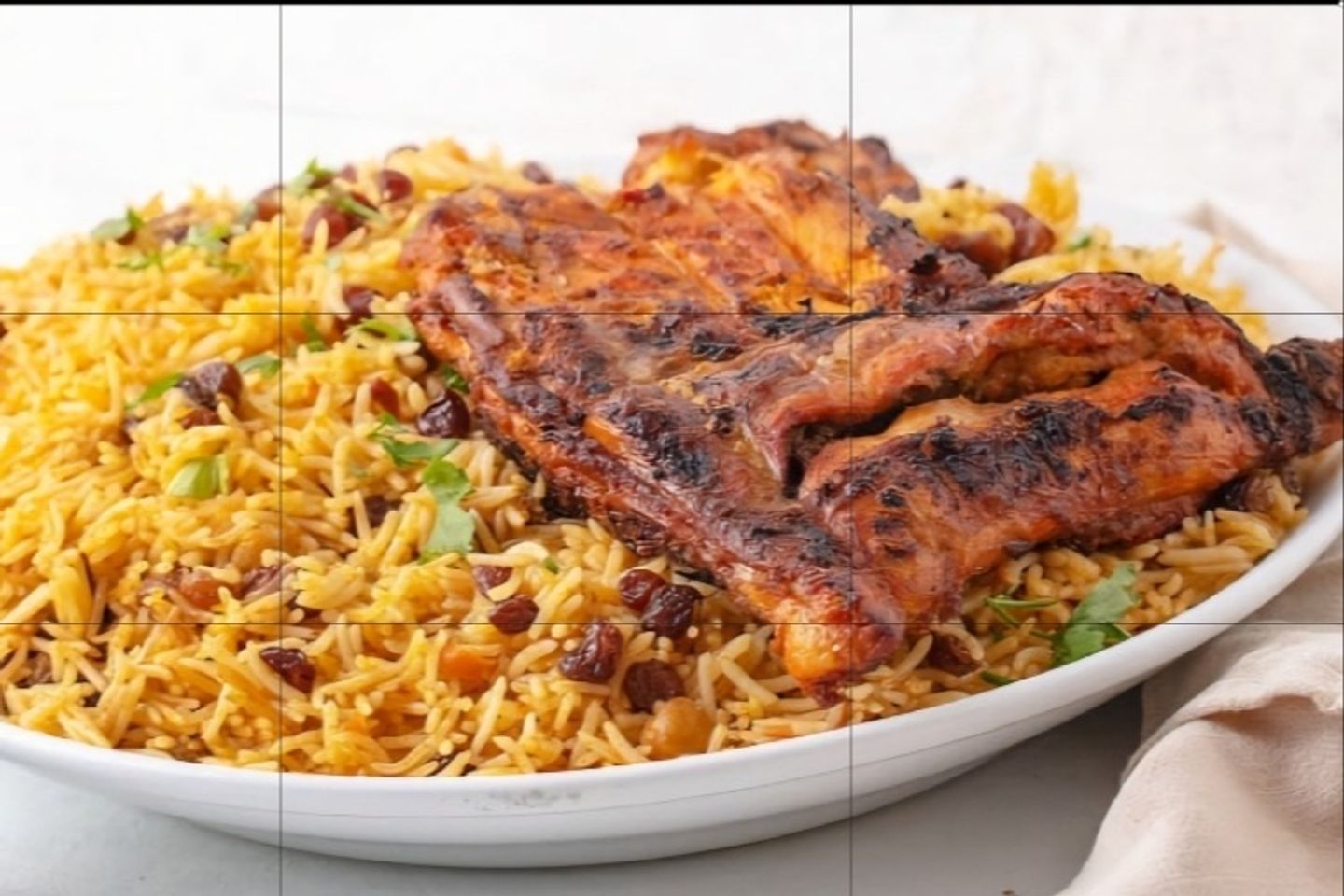 Half Chicken With Spiced Rice