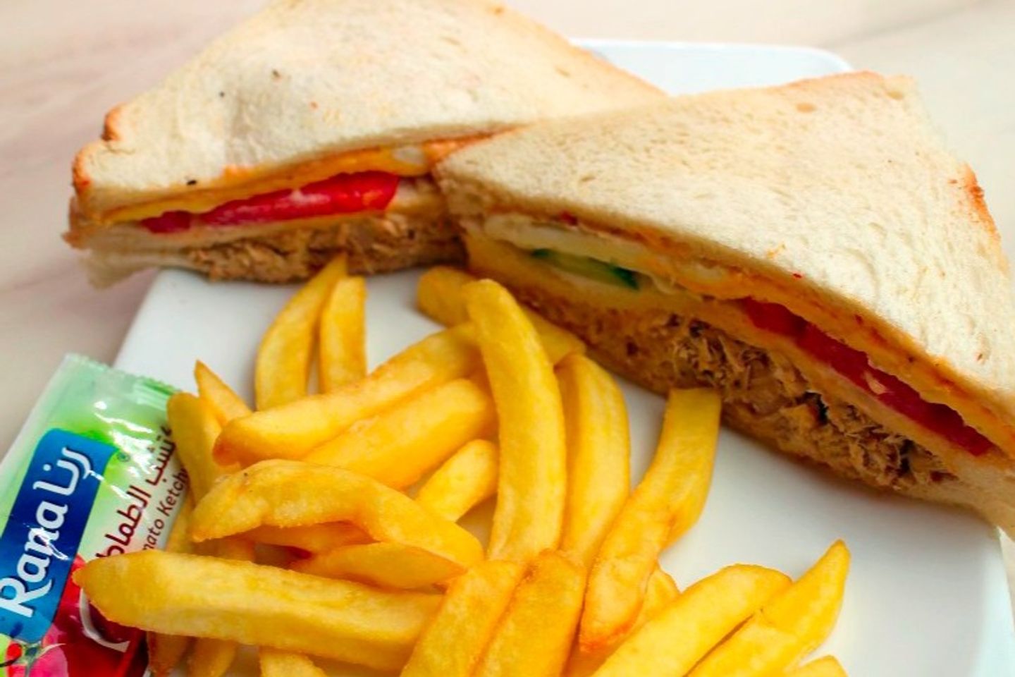Bbq Malai Club Sandwich