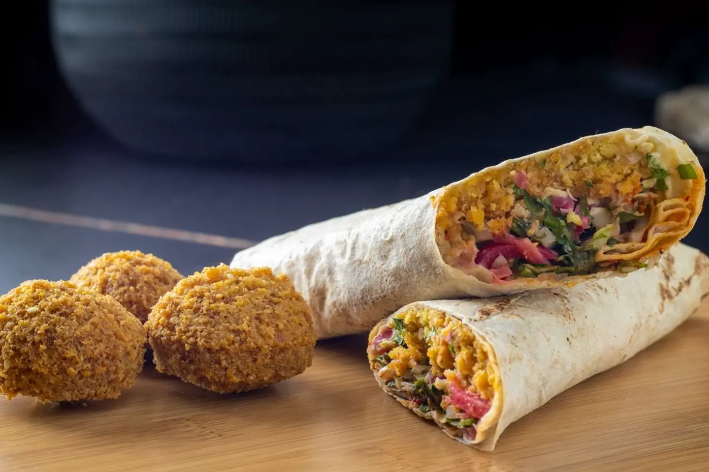 Falafel Saj Bread With Eggs