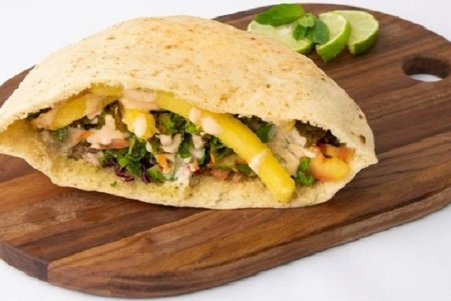 Falafel Sandwich With Potatoes