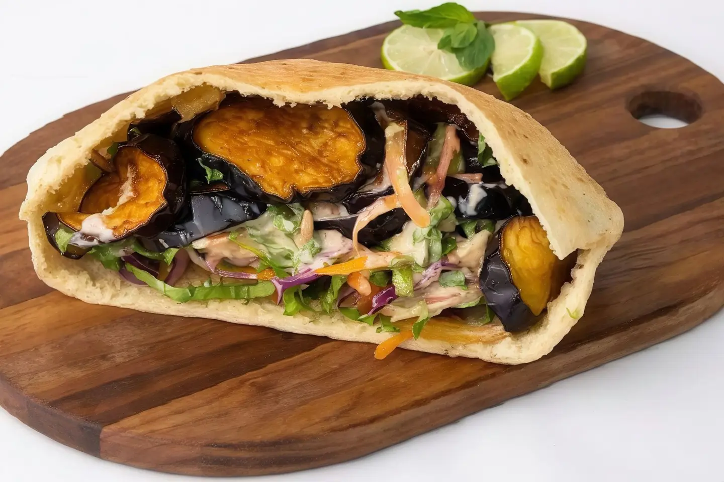 Fried Eggplant Sandwich