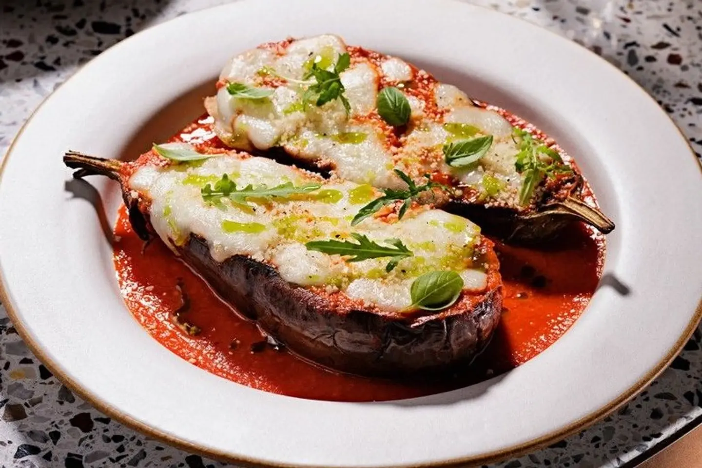 Aubergine Parmigiana