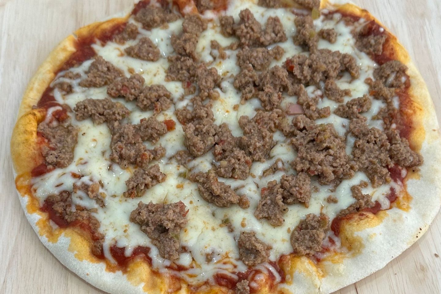 Cheese Pizza With Meat