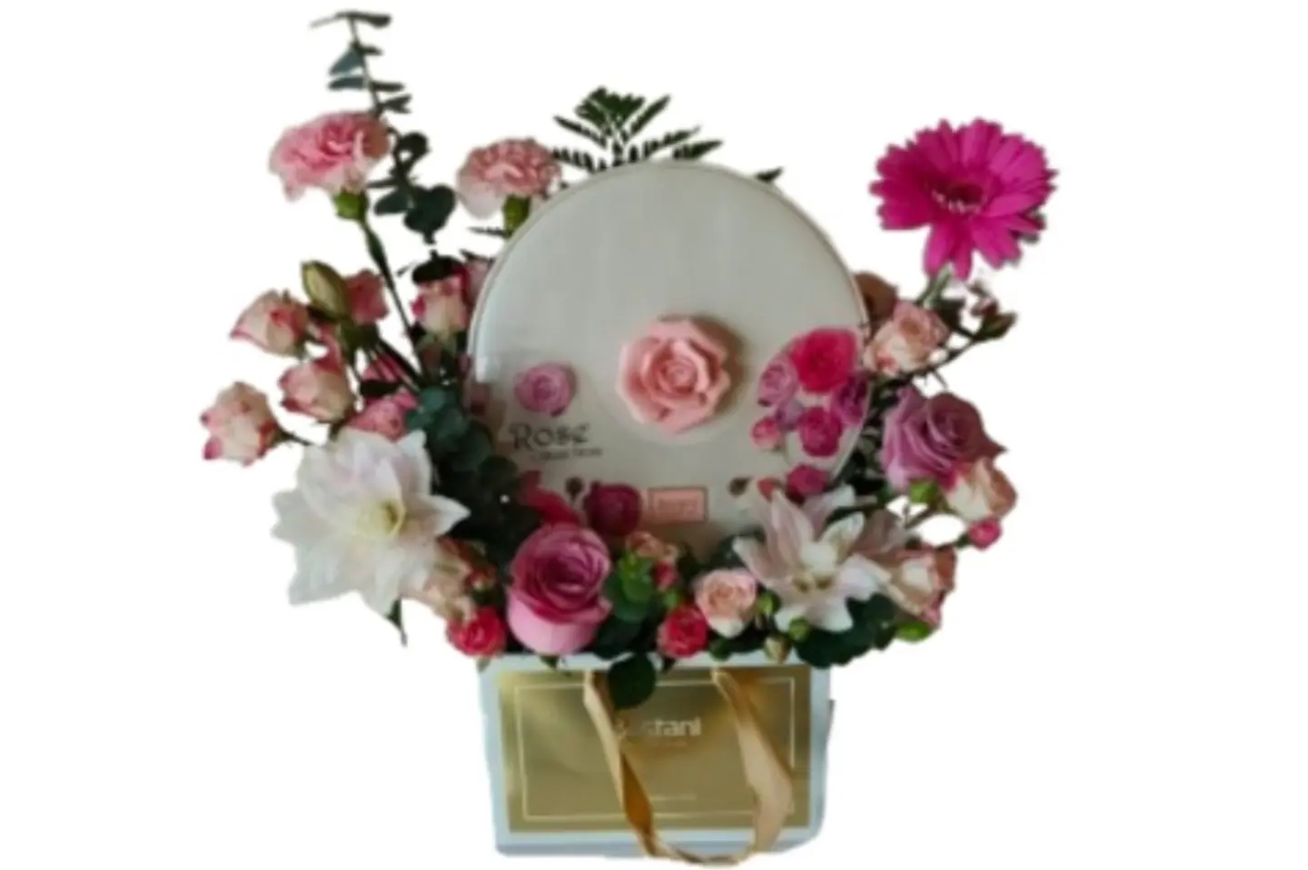 Kis Bustani Flowers Pink And Choklet Bustani Number 38