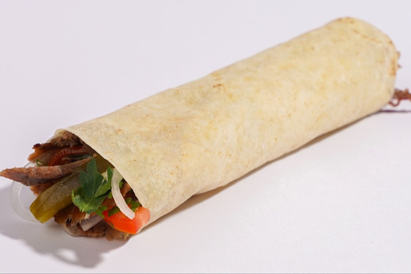 Saj Bread Meat Shawarma