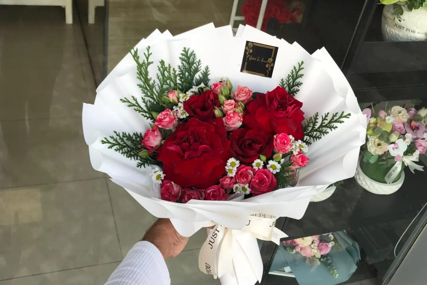 باقة ورود طبيعي