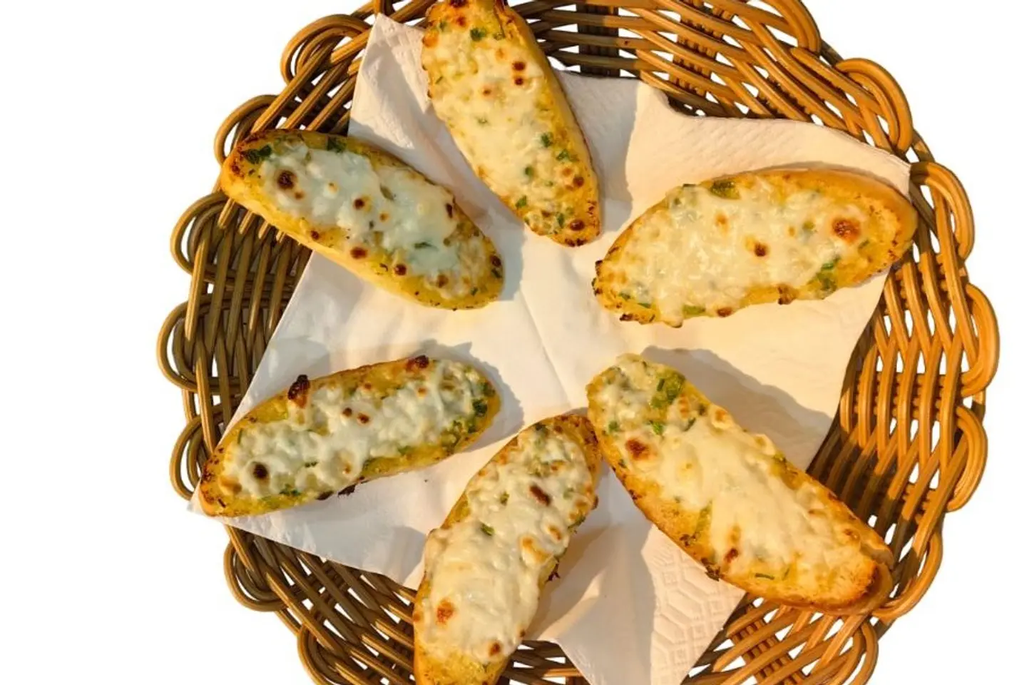 Fresh Olio Baked Garlic Bread Parsley With Cheese