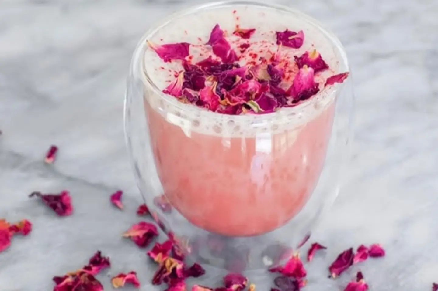 Hot Rose Latte