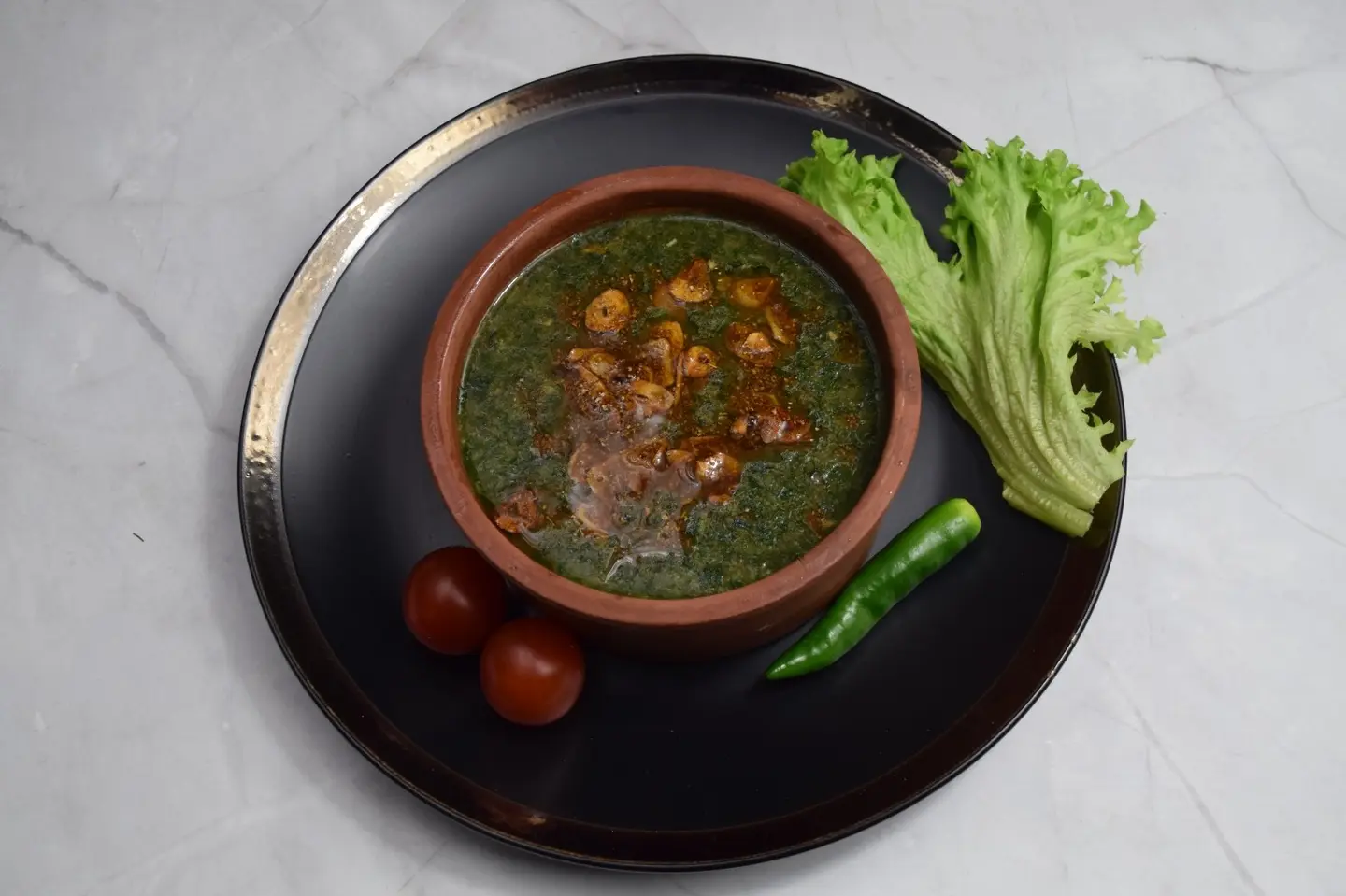 Mulukhiyah Tagine With Shrimp