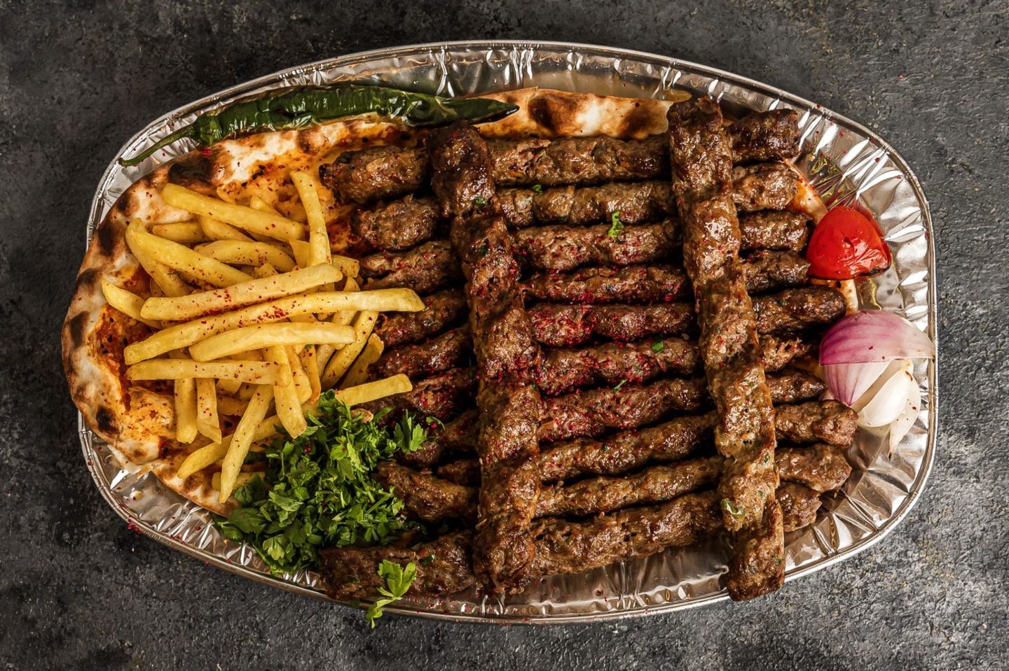 Meat Kebab Plate, 12 Skewers
