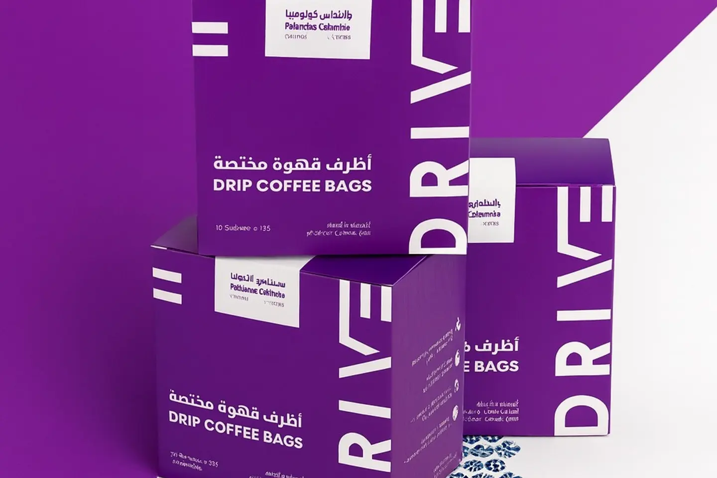 ٣ بوكسات أظرف قهوة مختصة كولومبي وإثيوبي