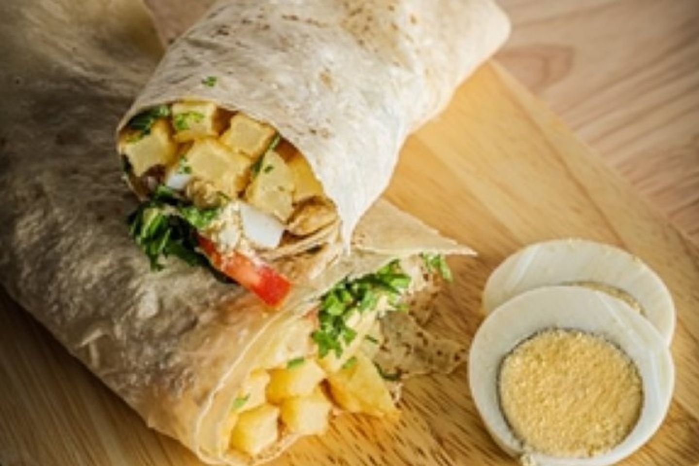 Egg And Potatoes Sandwich