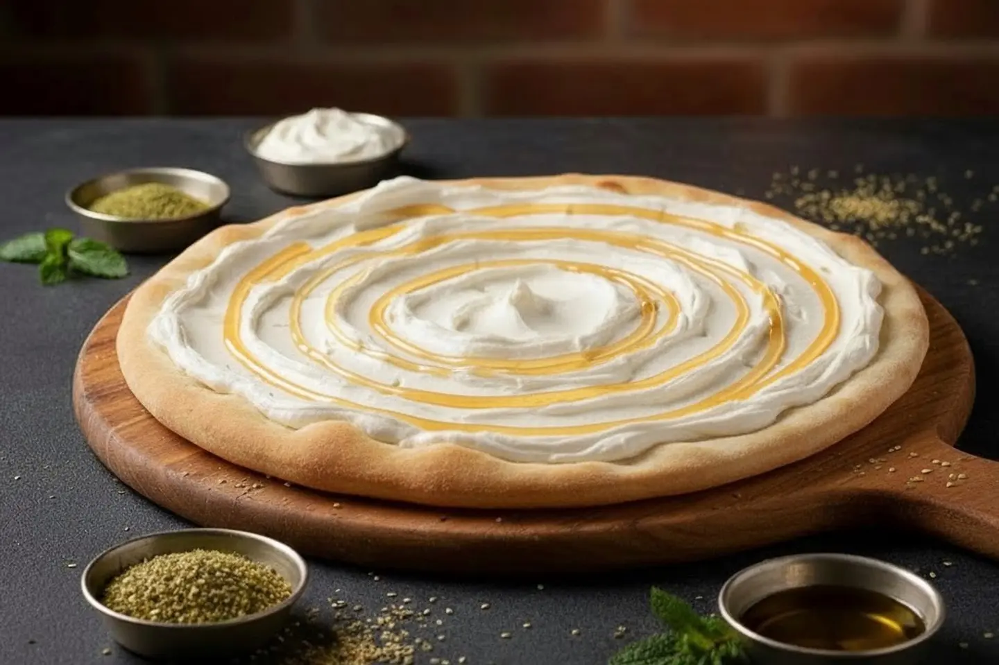 Labneh Pie With Honey