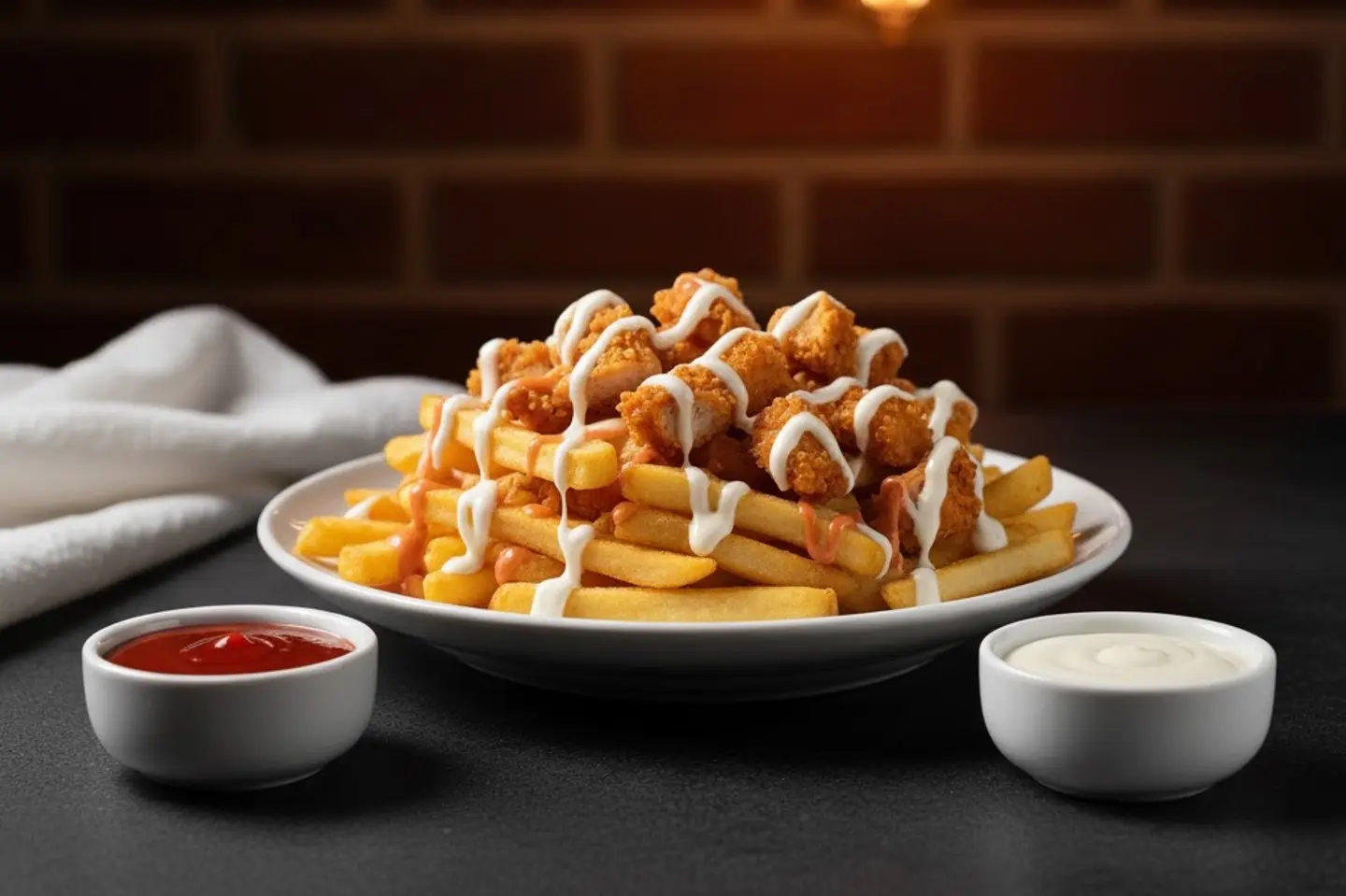 Chicken Strips With Sauce