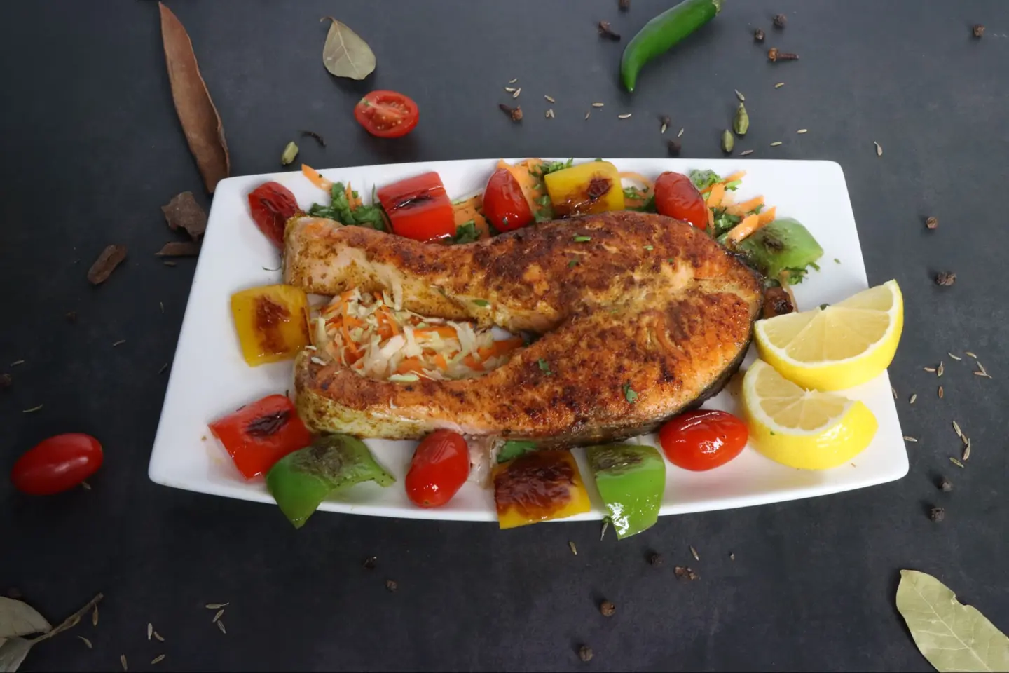 Grilled Cut Salmon