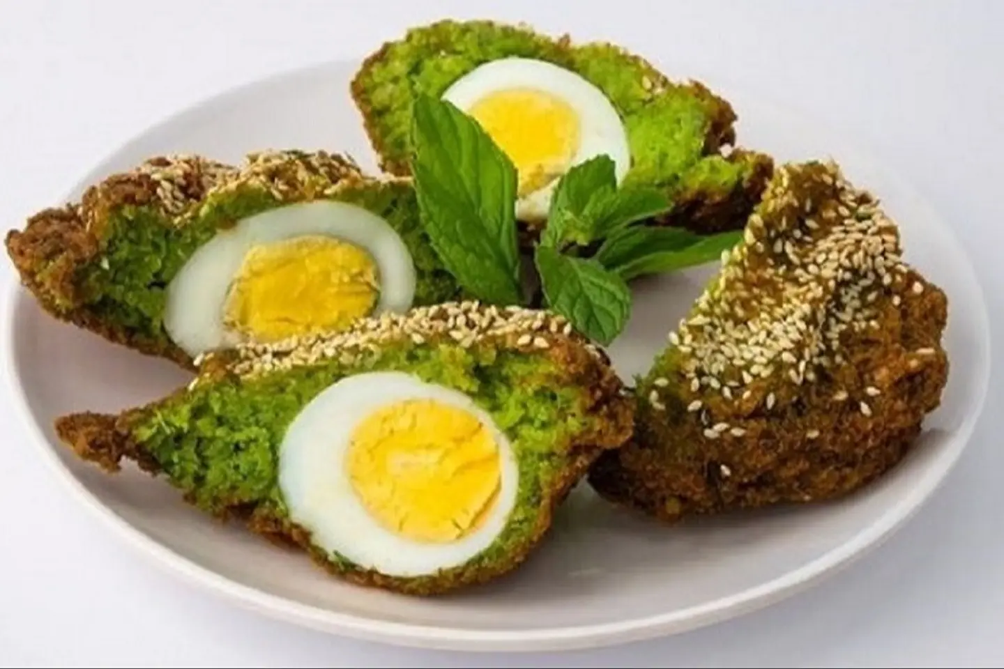 Falafel Stuffed With Boiled Eggs