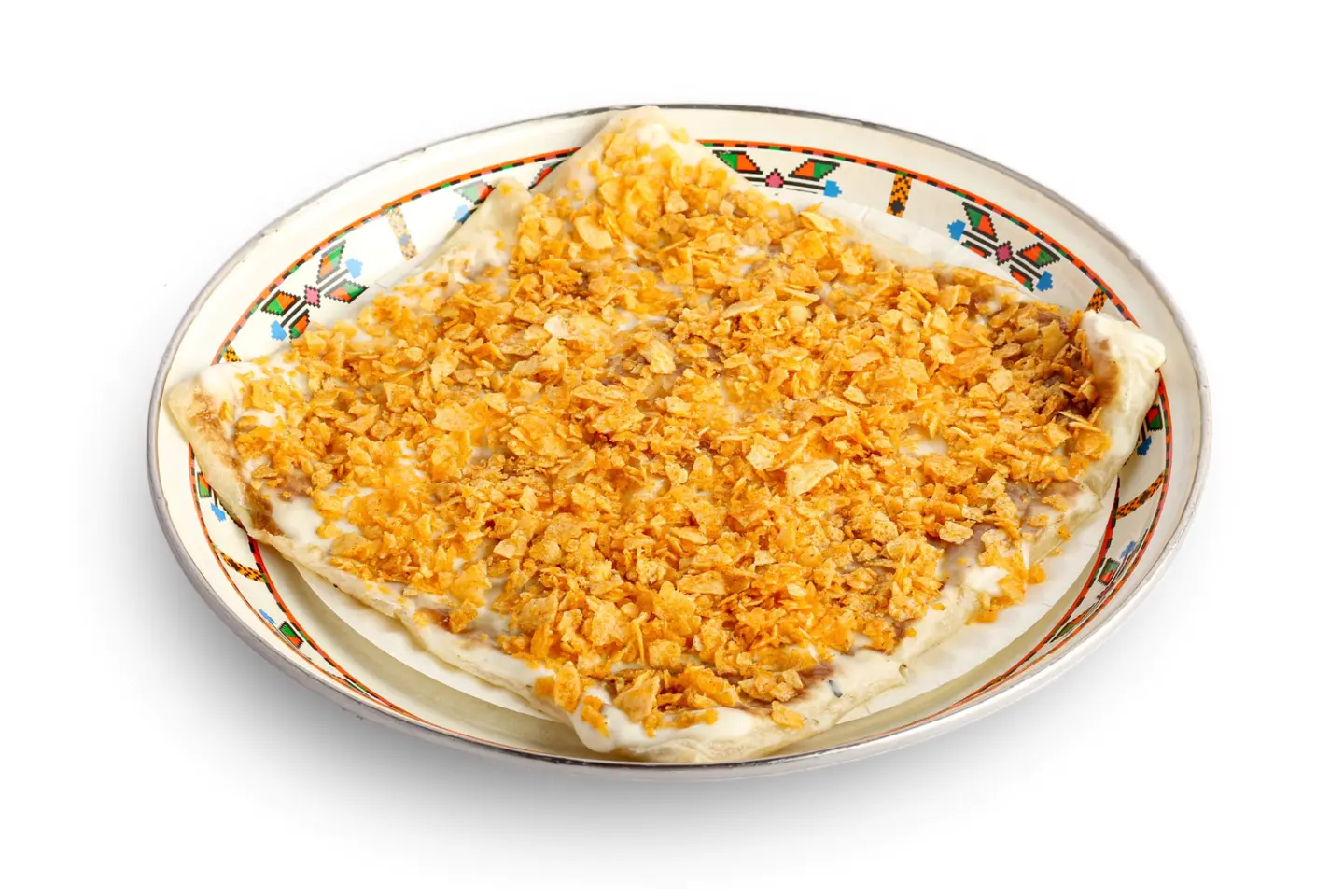 مطبق جبن سائل وشيبس عمان